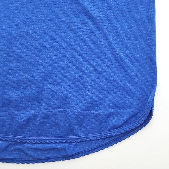 Lululemon Blue Racerback Tank Loose Lightweight Scalloped Trim  Size 4 - Picture 5 of 10